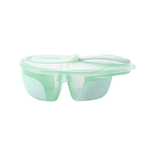 Bol avec 2 compatiments 6m+ Tasty Vert Menthe - Kikka Boo Bol avec 2 compatiments 6m+ Tasty Vert Menthe - Kikka Boo