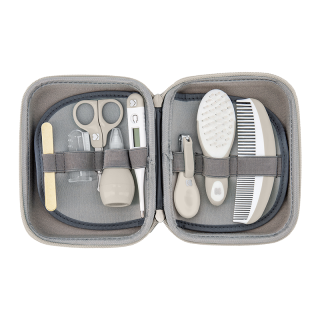 Trousse de soin pour bébé 8 pièces Gris - Kikka Boo