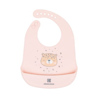 Bavoir pour bébé en silicone Savanna Rose - Kikka Boo