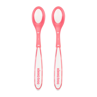 Set de 2 cuillères thermosensibles Rose - Kikka Boo