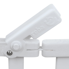 Lit pour bébé pliable 60x120 hauteur réglable Blanc - Roba