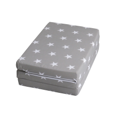 Matelas de voyage 60x120 inclus sac de transport Little Stars Gris - Roba Matelas de voyage 60x120 inclus sac de transport Little Stars Gris - Roba