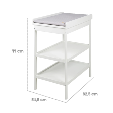 Table à langer Blanche + matelas à langer - Roba Table à langer Blanche + matelas à langer - Roba