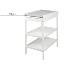 Table à langer Blanche + matelas à langer - Roba Table à langer Blanche + matelas à langer - Roba