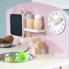 Cuisine Enfant En Bois Avec Accessoires Rose - Roba Cuisine Enfant En Bois Avec Accessoires Rose - Roba