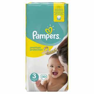 Pampers - Premium Protection - Couches Taille 3 (5-9 Kg) - Pack Géant - Lot de 100 couches