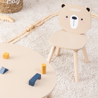 Chaise Pour Enfant Ourson Douceur Marron - Atmosphera For Kids