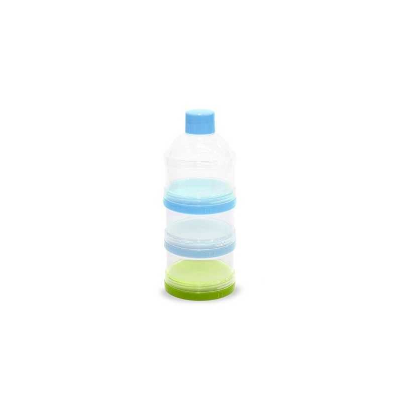 Tom & Zoé Lot de 3 Boites Doseuses de Lait Empilable Bleu Tom & Zoé Lot de 3 Boites Doseuses de Lait Empilable Bleu