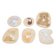 Jeu puzzle en bois 6 pièces - Atmosphera For Kids Jeu puzzle en bois 6 pièces - Atmosphera For Kids