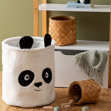 Bac à jouets panda Andy H40 Blanc - Atmosphera For Kids Bac à jouets panda Andy H40 Blanc - Atmosphera For Kids