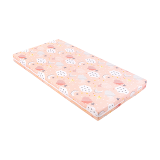 Matelas Fantasia Plus 70х140x8 Nuages Pêche - KikkaBoo