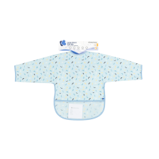 Bavoir Bébé Imperméable Arty Velcro Eva 4m+ Bleu - Kikkaboo Bavoir Bébé Imperméable Arty Velcro Eva 4m+ Bleu - Kikkaboo