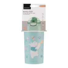 Tasse avec paille 450ml Music Fest 4+ Vert - Kikkaboo Tasse avec paille 450ml Music Fest 4+ Vert - Kikkaboo