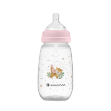 Biberon Pour Bébé 310 ml Savane Rose - Kikkaboo Biberon Pour Bébé 310 ml Savane Rose - Kikkaboo