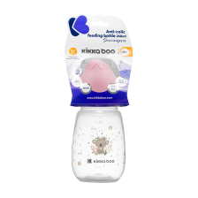 Biberon Pour Bébé 260 ml Savane 3m+ Rose - Kikkaboo Biberon Pour Bébé 260 ml Savane 3m+ Rose - Kikkaboo