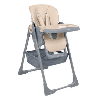 Chaise haute bébé Comfy + Beige - Kikkaboo