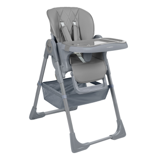 Chaise haute bébé Comfy + Gris - Kikkaboo