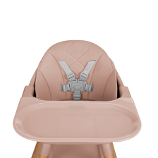 Chaise haute 3+ Woody 6 en 1 Rose - Kikkaboo Chaise haute 3+ Woody 6 en 1 Rose - Kikkaboo