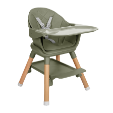 Chaise haute 3+ Woody 6 en 1 Vert - Kikkaboo Chaise haute 3+ Woody 6 en 1 Vert - Kikkaboo