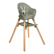 Chaise haute 3+ Woody 6 en 1 Vert - Kikkaboo Chaise haute 3+ Woody 6 en 1 Vert - Kikkaboo
