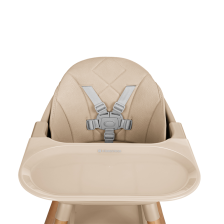 Chaise haute 3+ Woody 6 en 1 Beige - Kikkaboo Chaise haute 3+ Woody 6 en 1 Beige - Kikkaboo