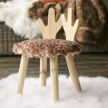 Tabouret Enfant Cerf Beige - Atmosphera For Kids