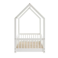 Lit Cabane Avec Barrières DodoLand Blanc 70x140 - Laïba Kids Lit Cabane Avec Barrières DodoLand Blanc 70x140 - Laïba Kids