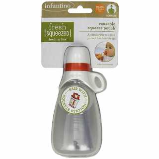 Infantino - Gourde Bébé Réutilisable Squeeze Station
