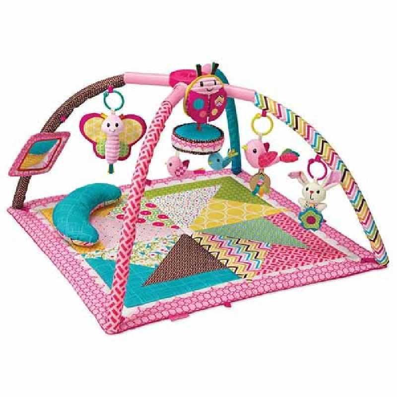 Infantino-Tapis De Jeu Twist & Fold Rose