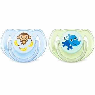 Sucettes Classic Singe / Rhinocéros x2 Philips Avent 6-18 m