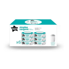Recharges pour poubelle à couches Simplee Sangenic Lot de 6 Recharges pour poubelle à couches Simplee Sangenic Lot de 6