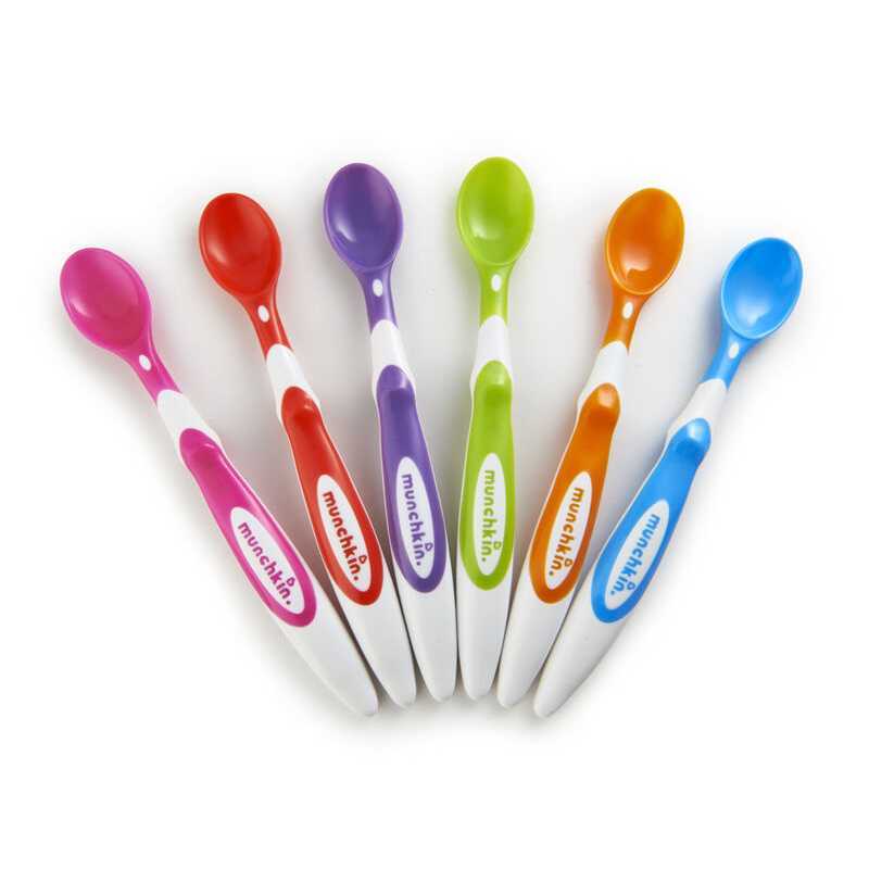 Lot de 6 Cuillères pour bébé souple Munchkin Lot de 6 Cuillères pour bébé souple Munchkin