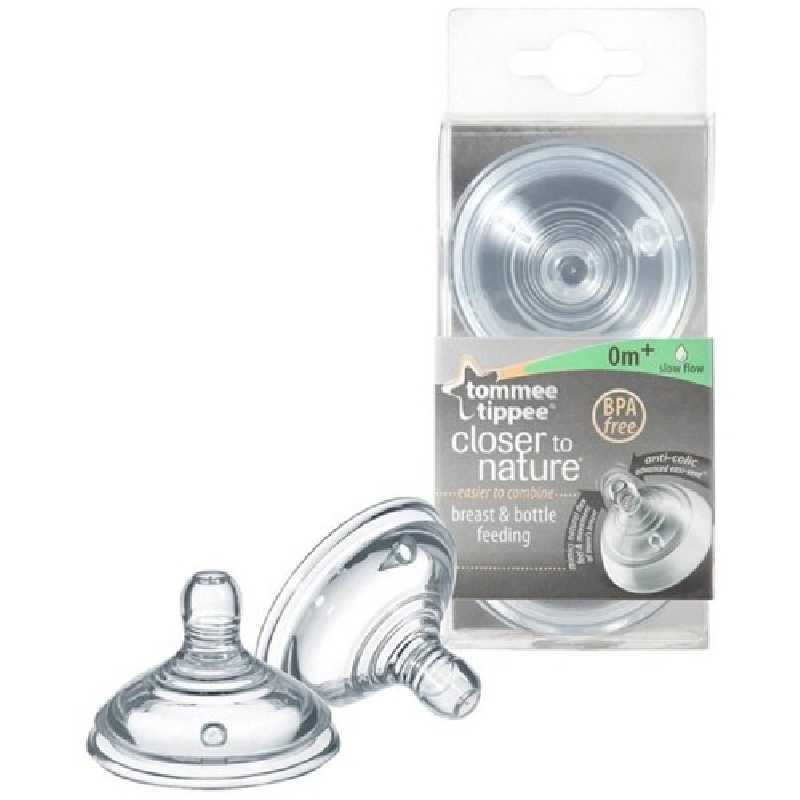 Lot de 2 tétines anti-colique avancé débit variable - Tommee Tippee