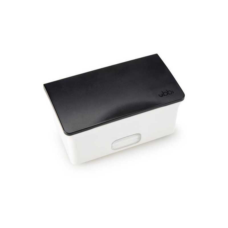 Boîte à lingettes bébé Ubbi blanc et noir Boîte à lingettes bébé Ubbi blanc et noir