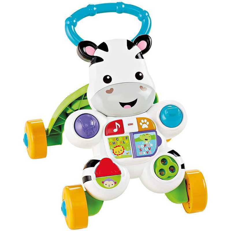 Fisher-Price Mon Trotteur Zèbre Parlant Français, Jouet Evolutif et  Interactif Coloré, Lumineux et Musical Pour Apprendre à Marcher à Bébé, Trotteur  Bébé Garçon ou Fille à Partir de 6 Mois, GXC30 en