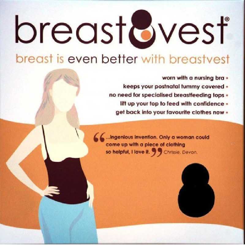 Sous-vêtement d'allaitement Noir BreastVest Taille M / UK12-14 / EUR 40