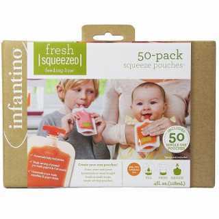 Infantino 50 Recharge + Bouchons Squeeze Station Pressoir À Purées