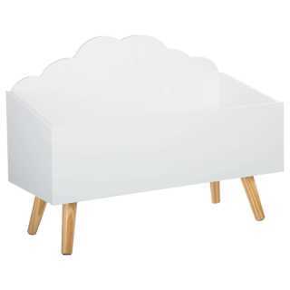 Coffre à jouets en bois Nuage Blanc - Atmosphera For Kids