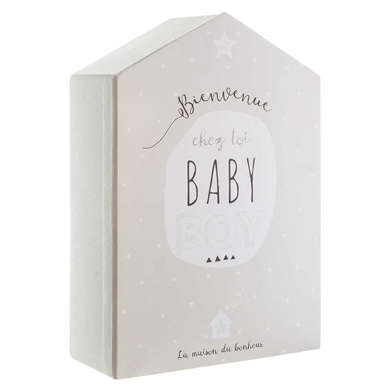 Coffret Naissance pour Bébé garcon avec Cadeaux Hochet Cadre photo