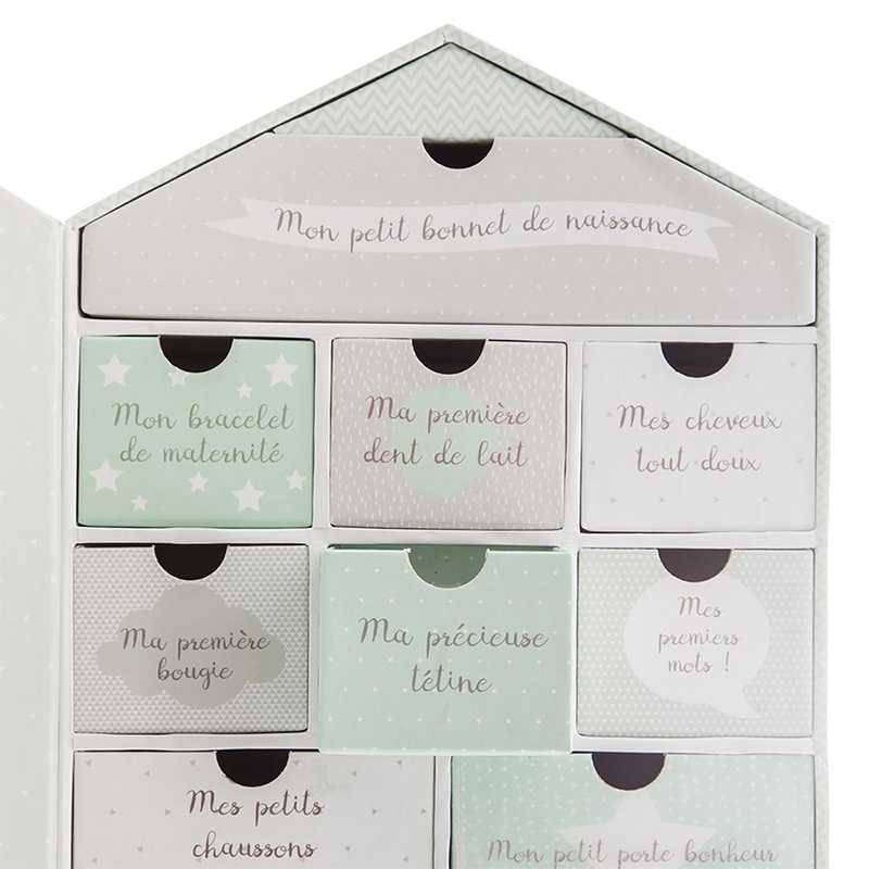 Maison coffret naissance Vert - Atmosphera for kids