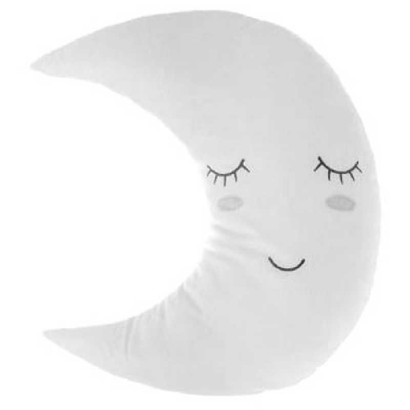 Coussin décoratif lune Gris Atmosphera for kids Coussin décoratif lune Gris Atmosphera for kids
