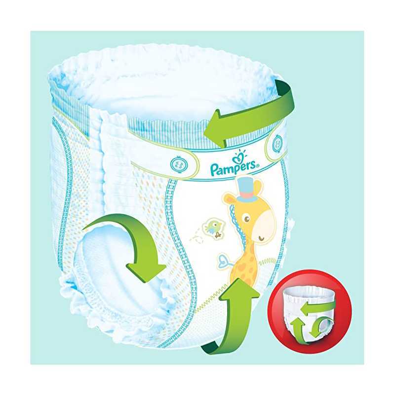 Pampers - Baby Dry Pants - Couches Taille 4 (8-15kg/Maxi) - Pack 1 mois (x160 culottes)