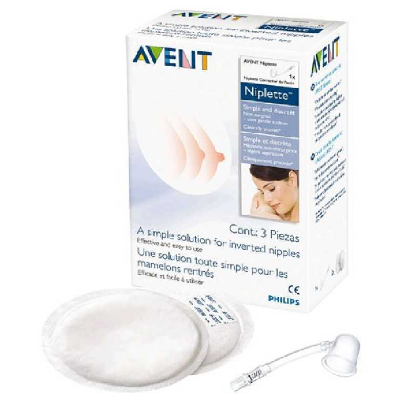 Niplette pour les mamelons ombiliqués Philips Avent Lot de 2 Niplette pour les mamelons ombiliqués Philips Avent Lot de 2