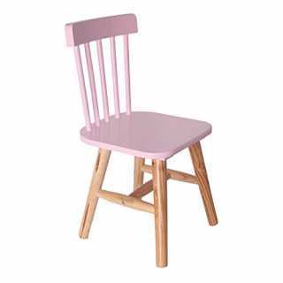 Chaise enfant en bois Rose - Home Deco Kids