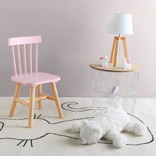 Chaise enfant en bois Rose - Home Deco Kids