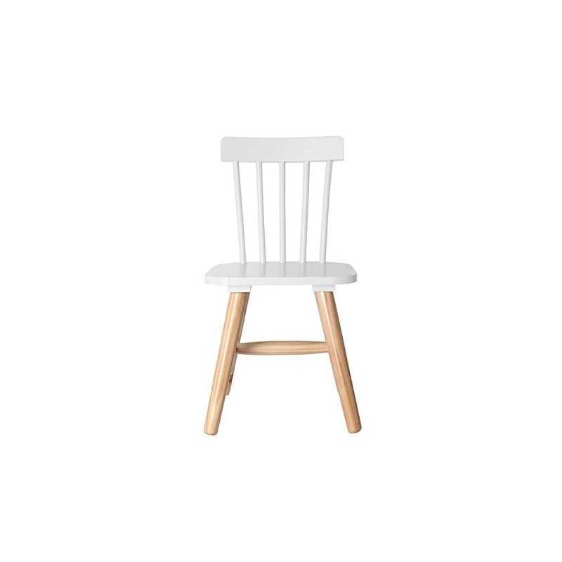 Chaise enfant en bois Blanc The Concept Factory Chaise enfant en bois Blanc The Concept Factory