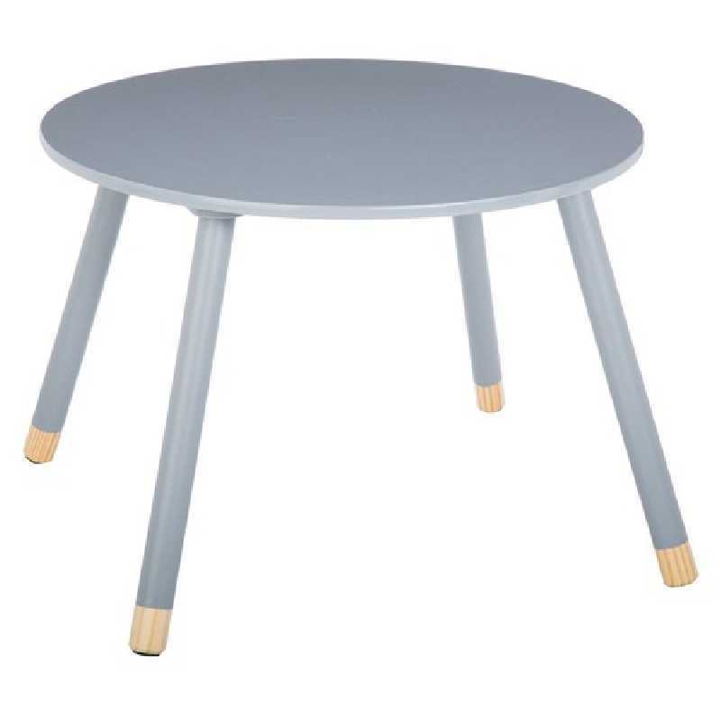 Table d'appoint enfant en bois MDF douceur Atmosphera Gris