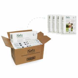 Naty - Couches Écologiques Taille 6 Extra Large (16+ kg) Pack 1 Mois (72 couches)
