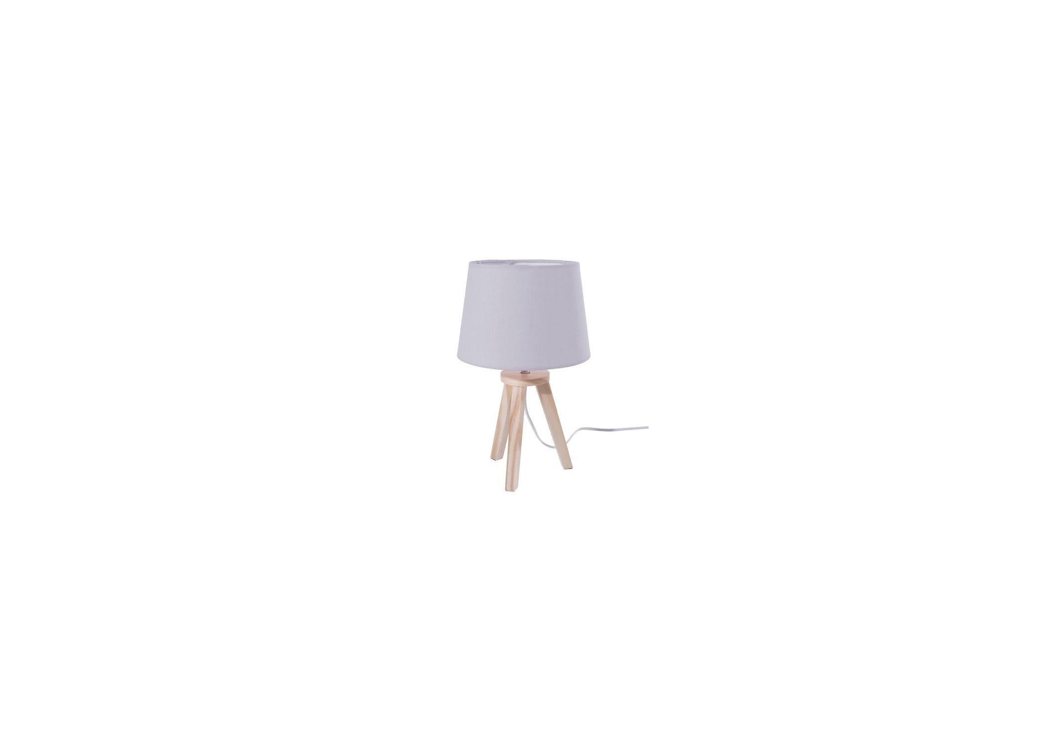 Lampe pour enfant à 3 pieds en bois Atmosphera Gris Lampe pour enfant à 3 pieds en bois Atmosphera Gris