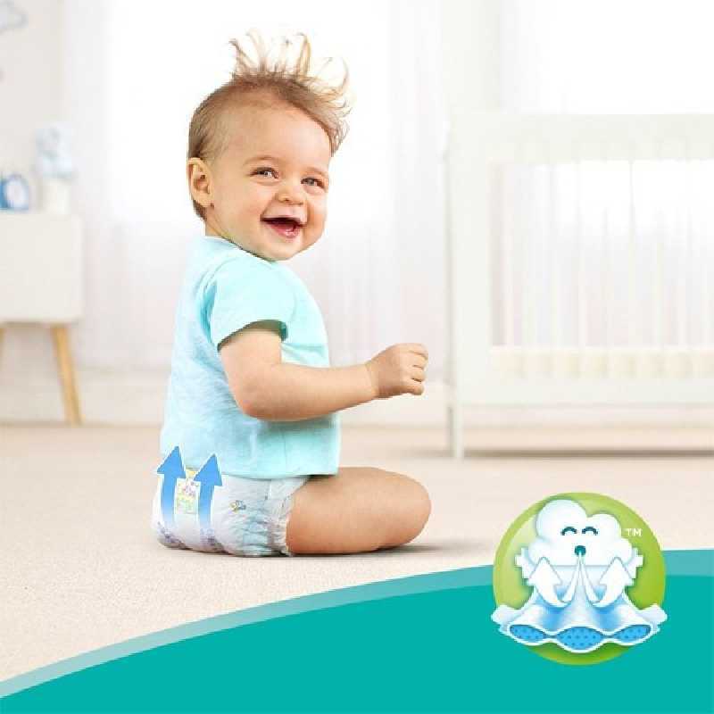 Pampers - Baby Dry - Couches Taille 3 (5-9 kg/Midi) - Pack économique 1 mois de consommation (x198couches)